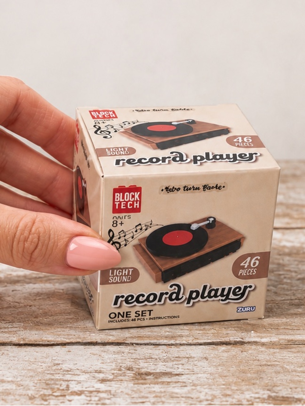 Block Tech Retro Record Player Building Set